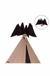 Kiddy's Teepee Tepe Bayrakları Süet Kahverengi